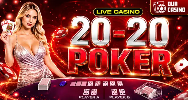 20-20 Poker live casino table on Winexch